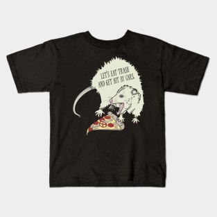 Let's Eat Garbage and Get Hit By a Car! Kids T-Shirt